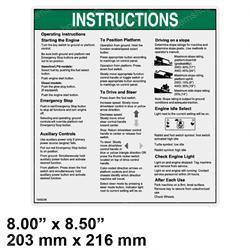 1000238: Aftermarket Genie Decal Notice Operating Inst