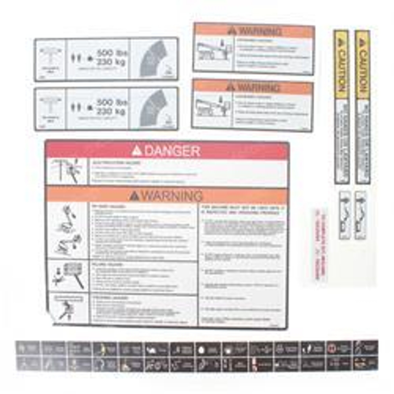 1001108727: Aftermarket Jlg Decal Kit - Platform 1001108727: Aftermarket Jlg Decal Kit - Platform