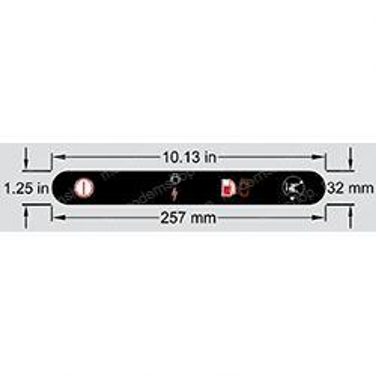 1001131168: Aftermarket Gradall Decal - Aux Power