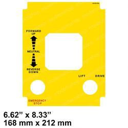 101222-004: Aftermarket Upright Decal - Prop Controller