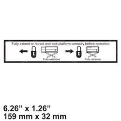 10288400: Aftermarket Terex Decal - Platform Lock