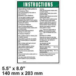 114413: Aftermarket Genie Decal - Notice Op Inst-Ansi