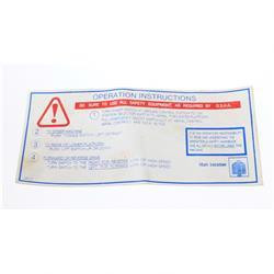 130173: Aftermarket Marklift Decal - Operation Instructions