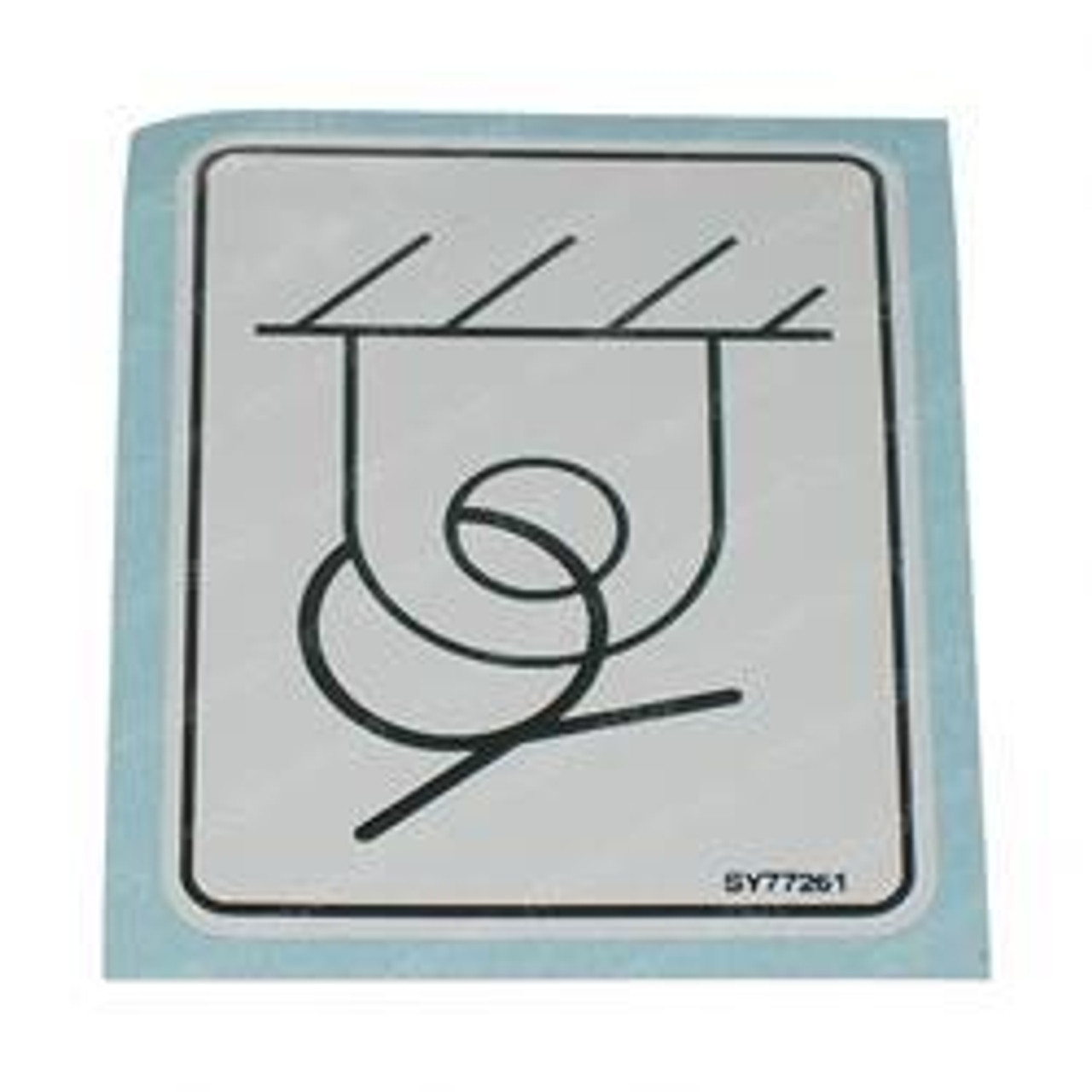 1702300: Aftermarket Gradall Decal - Tie Down 1702300: Aftermarket Gradall Decal - Tie Down