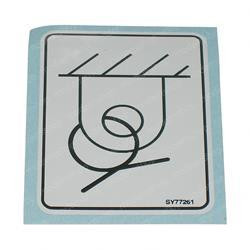 1702300: Aftermarket Gradall Decal - Tie Down