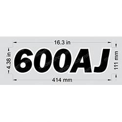 1702819: Aftermarket Gradall Decal - 600AJ