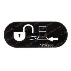 1702938: Aftermarket Gradall Decal - Soft Touch Override