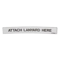 1703815: Aftermarket Jlg Decal - Attach Lanyard Here