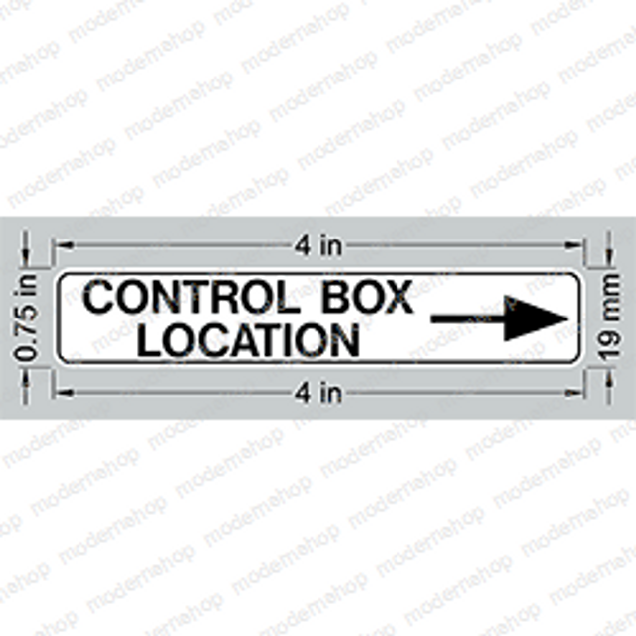 1703821: JLG DECAL - CONTROL BOX LOCATION
