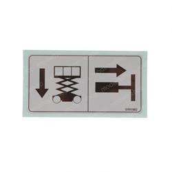 1703822: Aftermarket JLG Decal - Manual Descent Instr