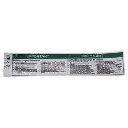 1704329: Aftermarket JLG Decal Bat Charge Instr (can)