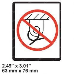 1704461: Aftermarket Gradall Decal - No Tie Down