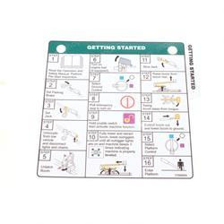 1706890: Aftermarket JLG Decal Getting Started Ref Tag