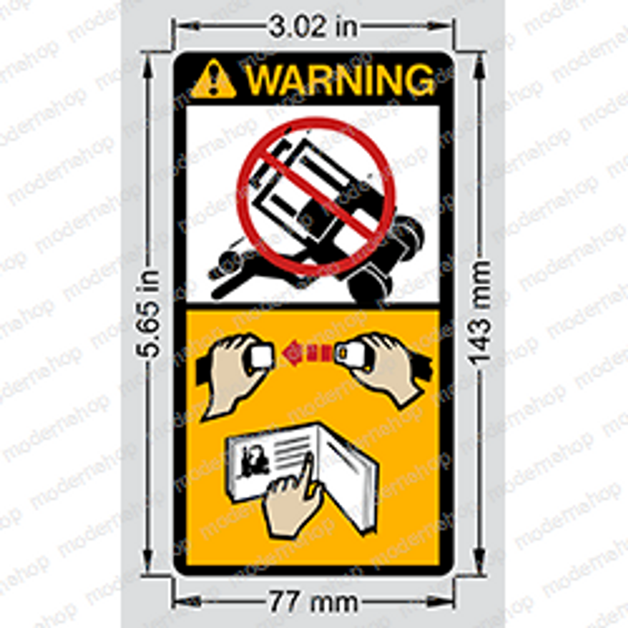 2492-1332: Lpm Forklift DECAL - SEAT BELT SAFETY
