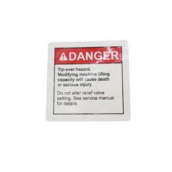 27868: Aftermarket Genie Decal Danger-tip Over