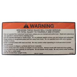 2812621: Aftermarket Clark Decal - Safety