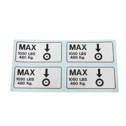 2901849: Aftermarket JLG Wheel Kit Load Decals 1932E2