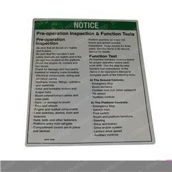 29791: Aftermarket Genie Decal - Notice Pre-operation