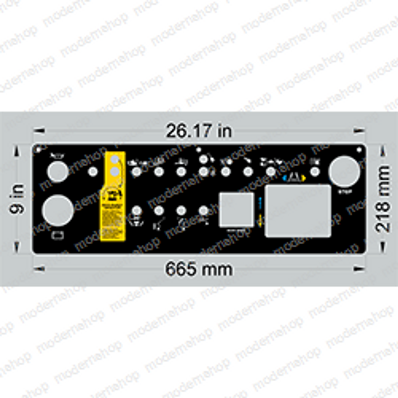 29799: Genie DECAL - PLAT.CONTROL PANEL