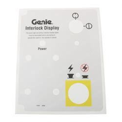 31241: Aftermarket Genie Decal Label Interlock Display