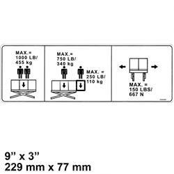3252591: Aftermarket Gradall Nameplate Capacity (1000 Lb)