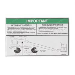 3252672: Aftermarket Gradall Decal - Lift Diagram (400)