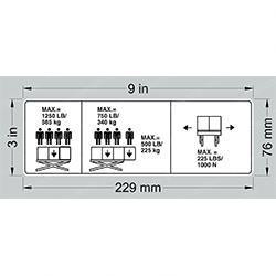 3252751: Aftermarket JLG Decal - Nameplate Capacity