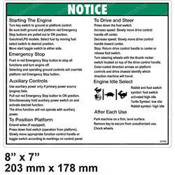 32702: Aftermarket Genie Decal - Notice Operating Instrn