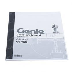 39527: Aftermarket Genie Manual Operators GS15301930