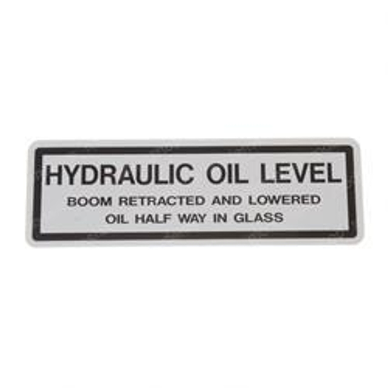 4-1401-3: Aftermarket Genie Decal Hyd Oil Level