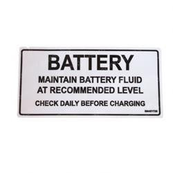 451726: Aftermarket Snorkel Decal - Check Battery Bfr Charg