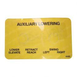 45422: Aftermarket Genie Decal Auxiliary Lower/retract