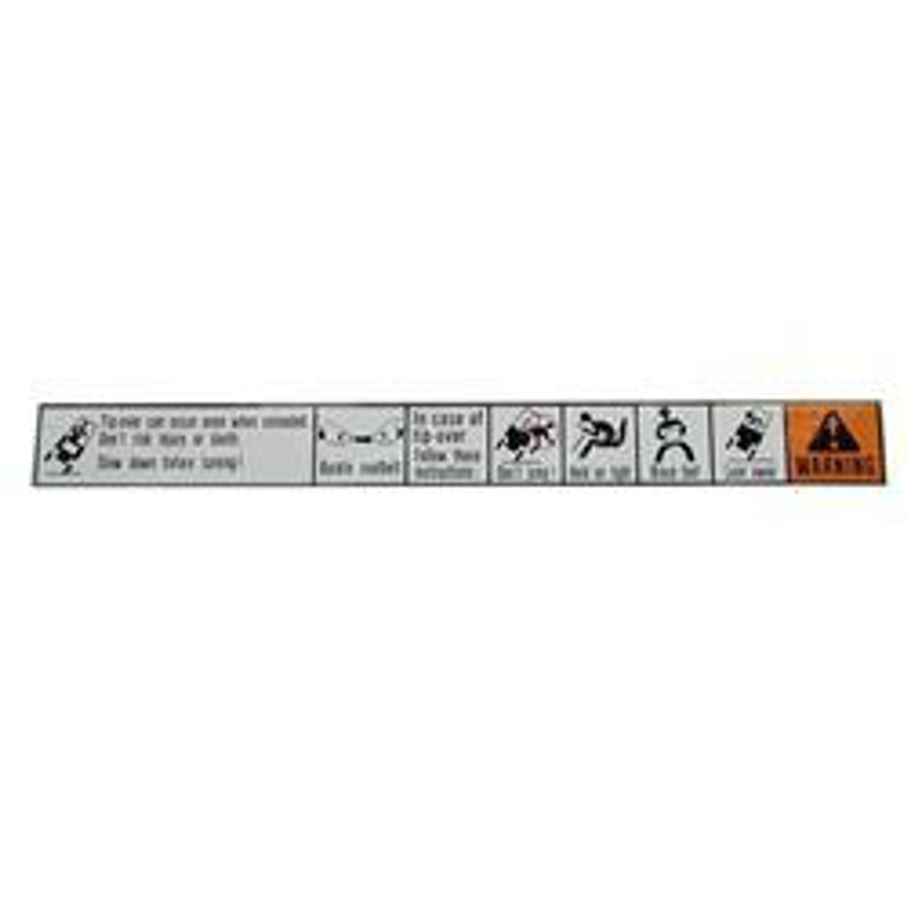 4934424: Aftermarket Komatsu Forklift Decal - Tip Over Hazard