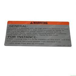 57845-U1160-71: Aftermarket Toyota Decal - Indicator