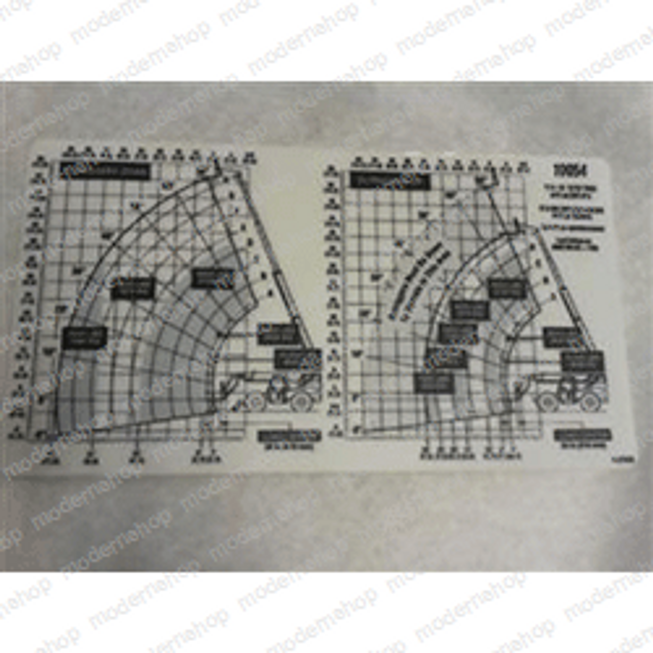 61220-001: Upright DECAL - ANSI REQUIREMENTS 1990