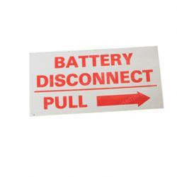 6149: Aftermarket MEC (Mayville Eng) Decal - Battery Disconnect