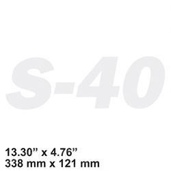 62073: Aftermarket Genie Decal - Model S40