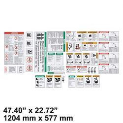 65465: Aftermarket Genie Decal KIT/SFTY-INSTRUCTZ60IC