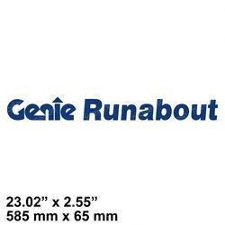 72184: Aftermarket Genie Decal Cosmetic Genie Runabout