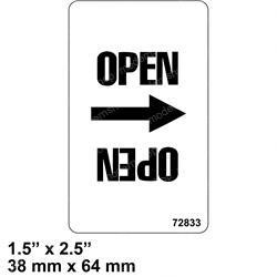 72833: Aftermarket Genie Decal - Open Latch