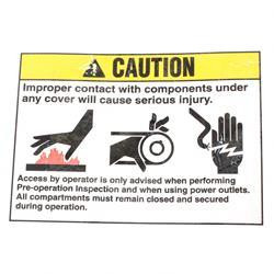 72870: Aftermarket Genie Decal Caution Component Contct