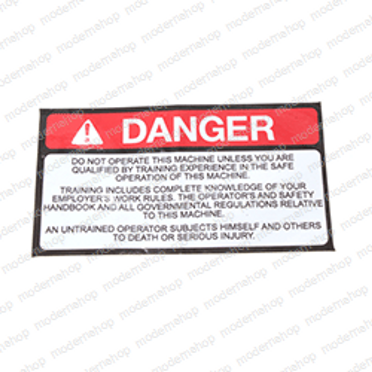 7376007491: Grove / Manlift DECAL - DANGER QUALIFIED OPER