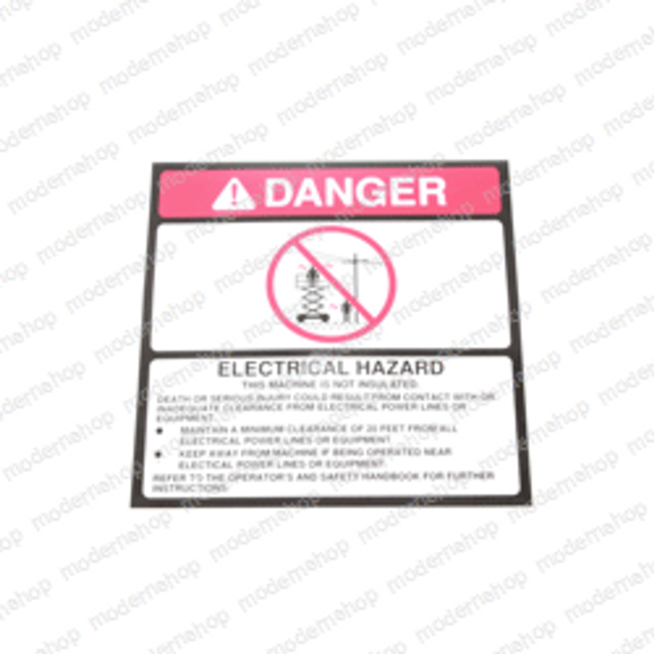 7376011001: Grove / Manlift DECAL - ELECTRICAL