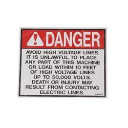 80603022: Aftermarket JLG Decal - High Voltage