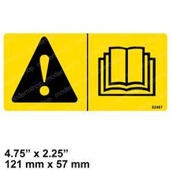 82487: Aftermarket Genie Decal - Read Inst. Manual