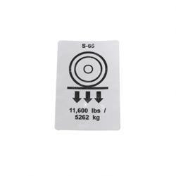 82550: Aftermarket Genie Decal - Wheel Load S65