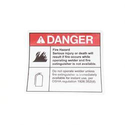 82862: Aftermarket Genie Decal Fire Extinguisher