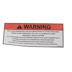 90553026: Aftermarket Gradall Decal- Safety Instructions