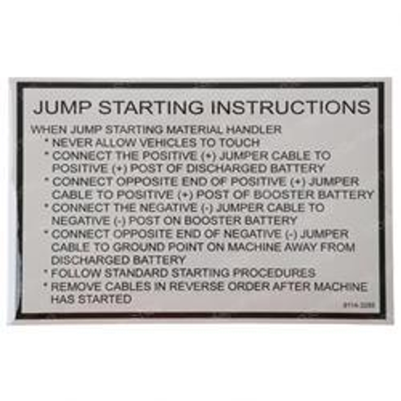 91143285: Aftermarket Jlg Decal - Instruction