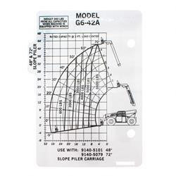 91473139: Aftermarket JLG G6-42A Capacity Chart